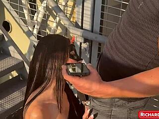 lingerie princess takes big cock outdoors