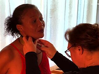 dominatrix mistress april controls ebony slave rose