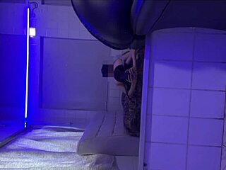 My horny wife eats pussy then gets doggy fucked on the sofa.