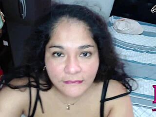 i suck my stepdad's cock and he blows on my tits while mom's away