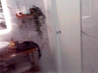 at my stepmom’s house, i came hard in the shower - risky jerk!