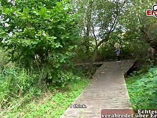 German teen Cathaleya Star picked up for raw outdoor sex meetup