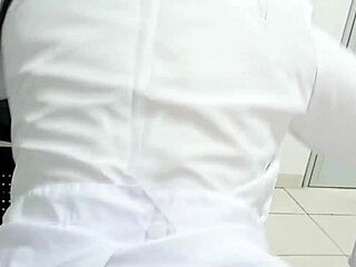 Doctor Surprises with Handjob at Hospital Visit