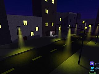 two pizza workers serve customer