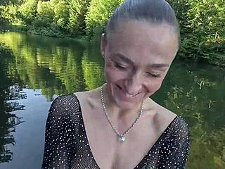 wanna see laura's hot first-time outdoor sauna blowjob?