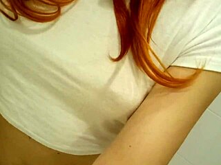 redhead teen 18+ taking a bath with tattoos 🛁