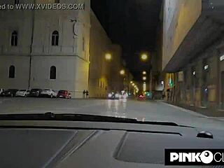 Amandha Fox's Wild Night of Masturbation in Rome Car!