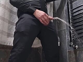 Italian stud explodes in elegant suit after wild blowjob