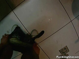 teen mazy gets wild orgasm in public restroom banging