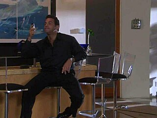 Slutty mom in red licks ass before intense anal fucking!