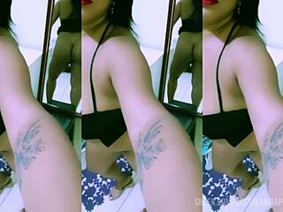 Colombian milf Suellen Santos teases with toys in sensual solo orgasm trailer.