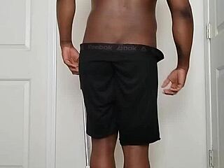 Waking up early to undress and spread buttocks open