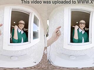 teen virgin from dormitory enjoys blowjob and doggystyle in vr