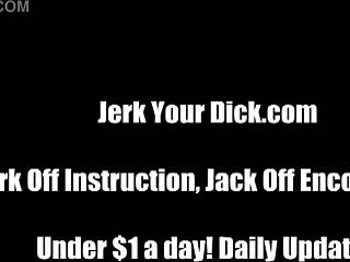 Femdom-dronning kræver at du runker for hende nu