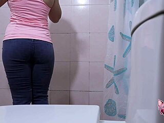 spying on stepdaughter during her private shower time