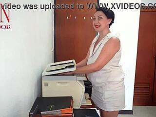 omg, silly secretary scanned boobs on office mfp!