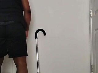 Waking up early to undress and spread buttocks open