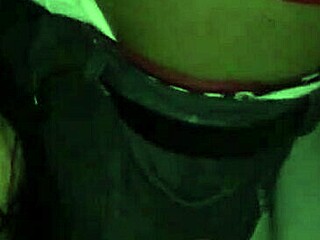 Ladysexy gives a blowjob to a random guy.