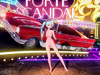 Hatsune Miku Plays Piano X Forte X Scandal In Project Diva Nude Mod With Full Nude Big Tits