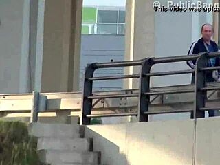 Beautiful Teen Girl in Public Sex Threesome