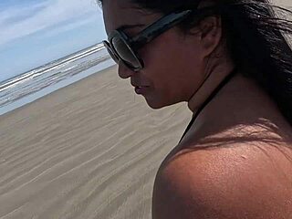 Public Mischief with Recognized Slut on Beach