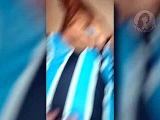 Oiled Busty Blonde Angel Lena Masturbates Outdoor