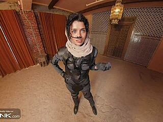 I can't get enough of Chani in uniform riding Atreides' huge cock in Dune cosplay!