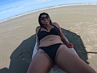 Public Mischief with Recognized Slut on Beach