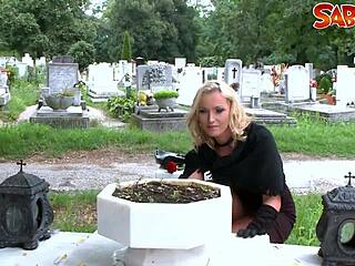 Take it deep, hot widow, let me nail you hard