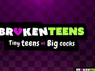 Brokenteens - Dirty Babe Aften Opal Gets Rough POV Pounding