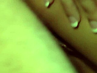 Brunette secretary takes big cock ride with tits bouncing in stockings on bed