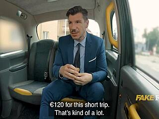 นั่งแท็กซี่กลายเป็นเย็ดกลางแจ้งสุดมันส์ในรถ!