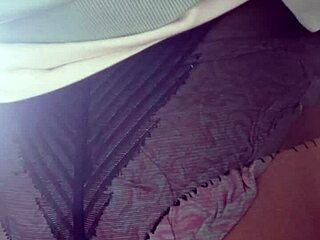 elza kom worships huge ebony ass in nylon leggings fetish homemade bedroom scene with fat babe asshole details