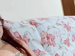 Teen studies without panties near her stepbrother in secret