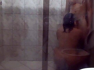 Latina Couple Engages in Bathroom Sex with Big Ass and Dick