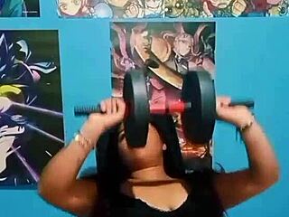 Fucking stepsister in gym for fitness