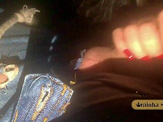 Latina Wife Gives Blowjob To Husband In Cinema