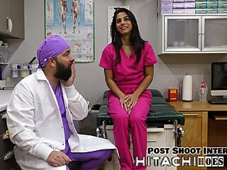 Misty Addams moans during toy play behind the scenes