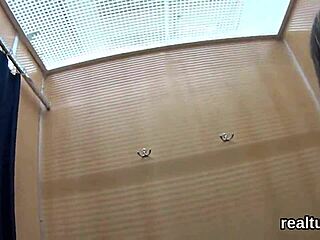 Luscious Czech teen teased in hypermarket, nailed in POV