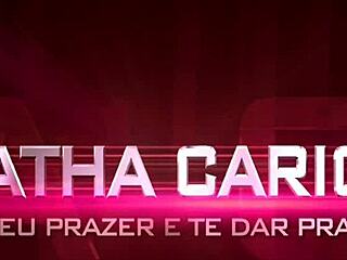 Agatha Carioca shoves Rexona into her pussy on webcam, flaunting big tits and ass!