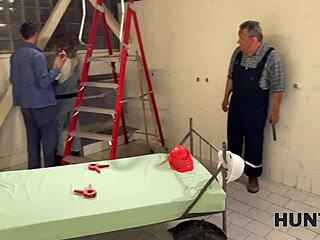 Hey, how did this teen use tight pussy for fun at work shift?