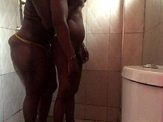 Damn! Curvy Babe Bent Over in Bathroom for First Time Fun