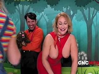 Sesame Street's gone totally wild with this freeuse CNC mom in a hot 3some bang