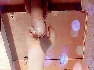 hey, watch me getting milked and leaking pre cum like crazy!