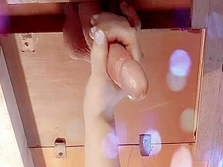 hey, watch me getting milked and leaking pre cum like crazy!