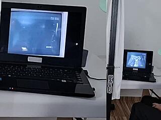 Corno leva esposa para fazer ultrassom mas ginecologista fode sua bucet