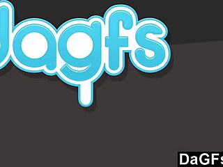 Dagfs Shows Russian Brunettes Sharing Blowjob And Kissing