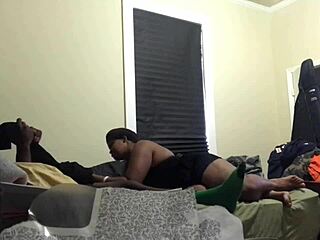 Religious Islamic muslim whore worships fat chubby ass in bedroom BDSM full session!