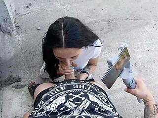 She Begged Me to Film Her Insane Blowjob Skills in Public POV!
