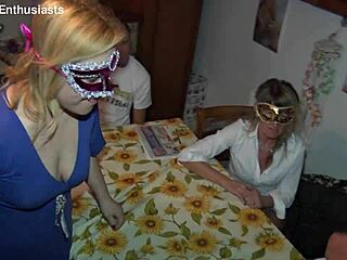 Teen Girl Surrounded by Flock of Cocks in Orgy